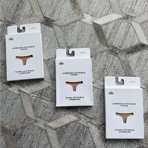 ALO Yoga Airbrush Invisible Thong Bundle